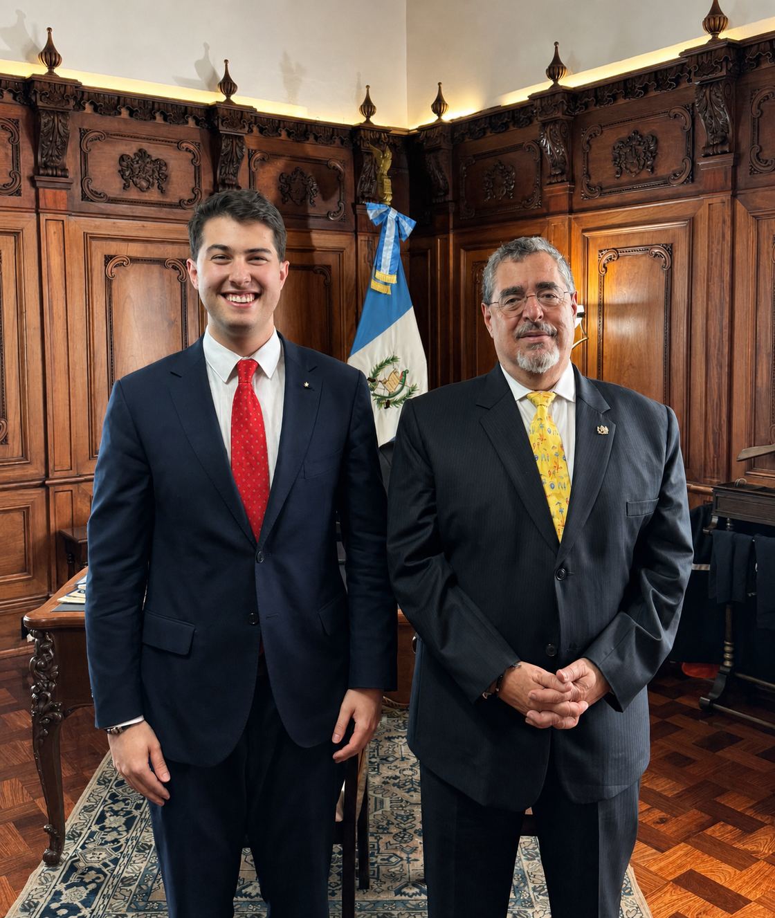 Daniel del Valle Blanco con Bernardo Arévalo