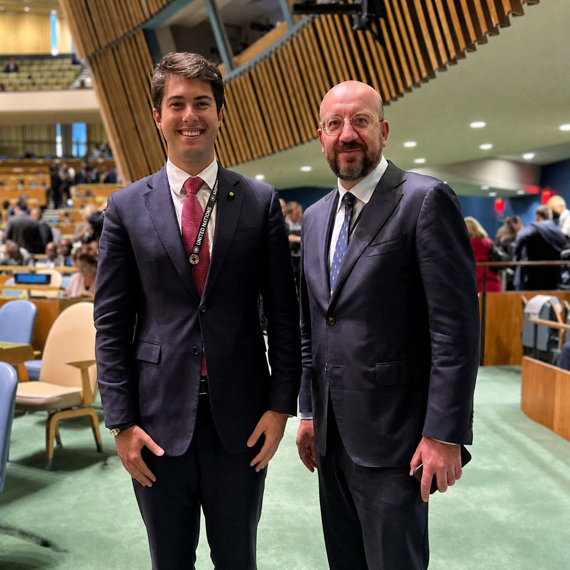 Daniel del Valle Blanco con Charles Michel