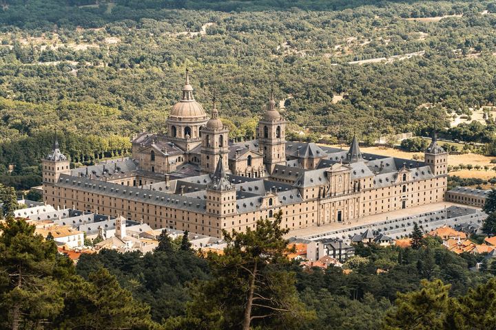 Vista aérea del Real Monasterio de El Escorial